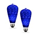 SleekLighting Blue Fairy  Light Bulb ST19