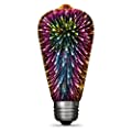 FEIT Electric 3D Fireworks Effect ST19 LED Light Bulb