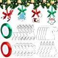 Droutti 40 Pieces 3 Inch Clear Acrylic Christmas Ornaments