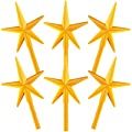 6 Pieces Ceramic Christmas Tree Star Replacement Light, Yellow