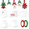 Extpro 30 Pieces Clear Acrylic Christmas Ornament 2mm
