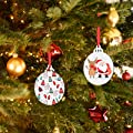 Valyria Sublimation Ornaments Discs Supplies for DIY Christmas Tree Decor 12 Pieces 
