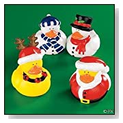 Holiday Christmas Rubber Duckies