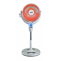 Optimus H-4500 14-Inch Oscillating Pedestal Digital Dish Heater with Remote