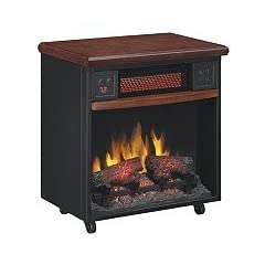 Infrared Fireplace with Casters