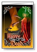 Day of the dead Halloween party invitation Card