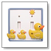 Just Ducky Double Light Switch Plate
