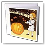 Scary Vintage Pumpkin Greeting Cards