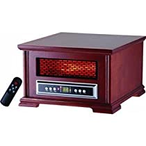 Lifesmart Compact Power Plus 800 Square Feet Infrared Heater w/Wood Cabinet Includes remote