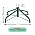 National Tree Company Christmas Tree Stand Fits 1.25 Inch Pole Folding Stand, 24-Inch