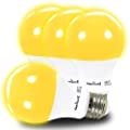 AmeriLuck 4-Pack Yellow Color A19 LED Bug Mosquito Light Bulb
