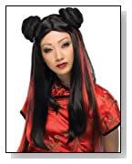 Ms.Chow Red and Black Wig