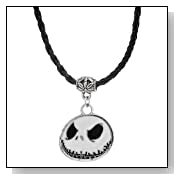 Jack Skellington Nightmare Before Christmas Face Braided Necklace