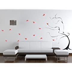 Trading Phrases Windy Tree Giant Wall Decals 64 x 72