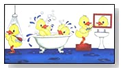 Soapy Duck Printed Rubber Tub Mat