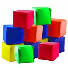 ECR4Kids Soft Toddler Blocks 5.5 Foam Cubes