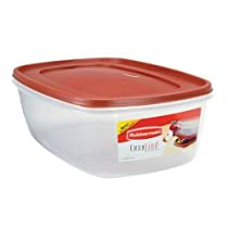 Rubbermaid 7J77 Easy Find Lid Rectangle 40-Cup Food Storage Container