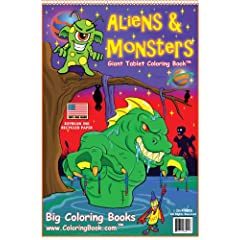 Aliens & Monsters Coloring Book