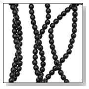 4mm black glass beads