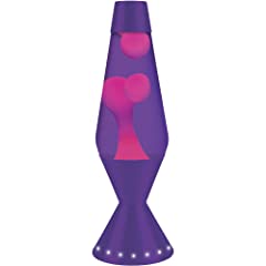 Lava Lite 5321 16.3-inch/52 oz. Designer Lava Lamp Pink Wax/Purple Liquid/Purple Base