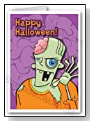 Frankenstien Halloween Card