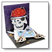Pirate Skull Pop up Halloween Card