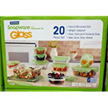 Glasslock Snapware Tempered Glass Food Storage Containers with Lids 20 Piece Set