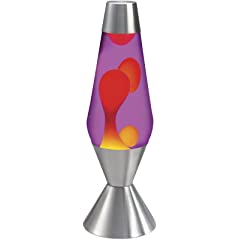 Lava Lite 5225 16.3-Inch Silver Base Lava Lamp Yellow/Purple
