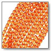 4mm orange glass beads