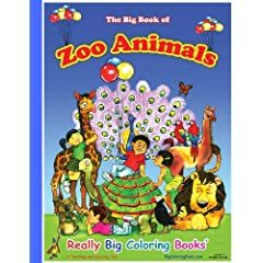 Zoo Animals Giant Super Jumbo Coloring Book