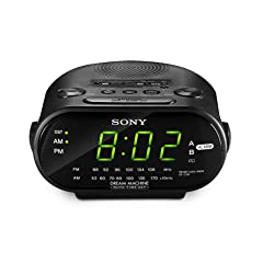 Sony ICF-C318 Clock Radio with Dual Alarm (Black)