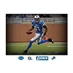 NFL Detroit Lions Calvin Johnson In Your Face Mural Wall Graphic