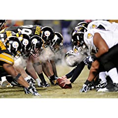 NFL Pittsburgh Steelers Steelers-Ravens Line of Scrimmage In Your Face Mural Wall Graphic