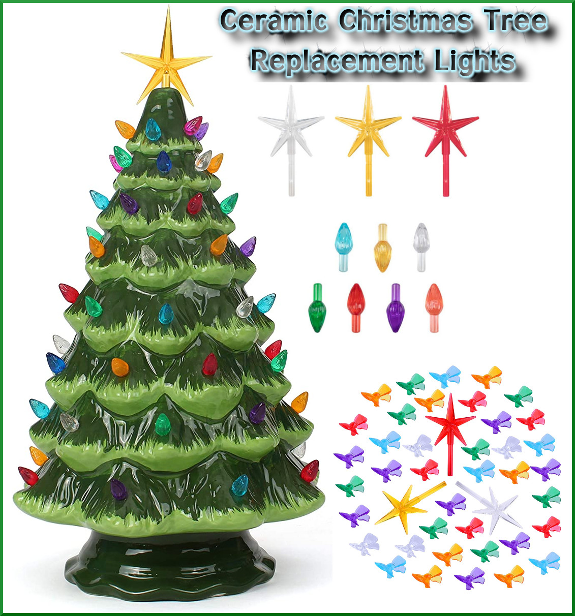Ceramic Christmas Tree Replacement Lights
