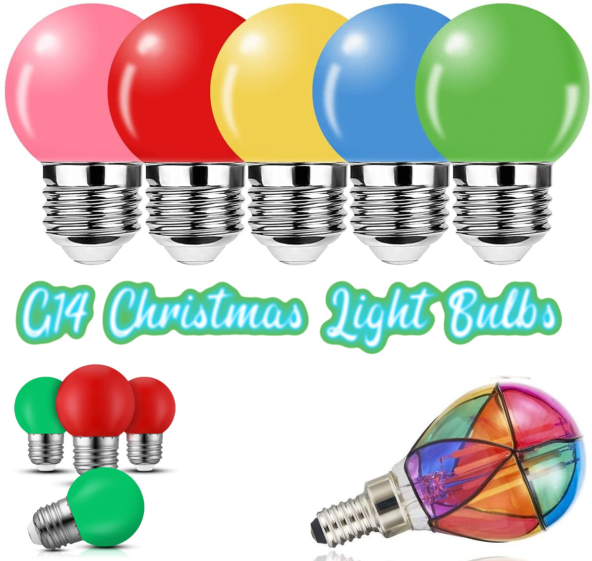 G14 Christmas Light Bulbs